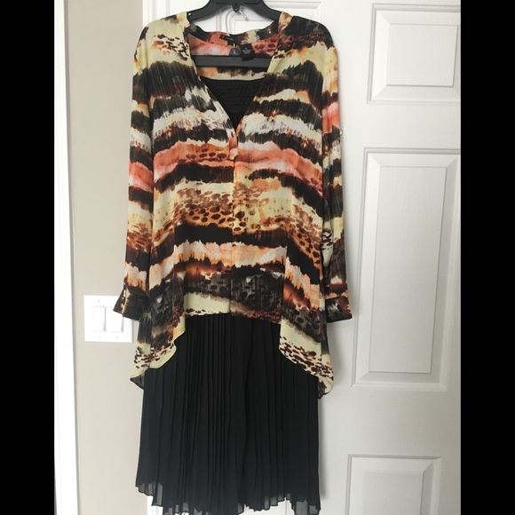 me too Pants - Palazzo pleated black pants 🌗